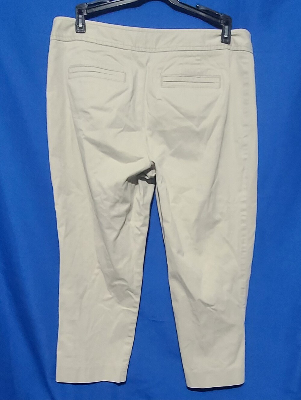 Talbot's The Perfect Skimmer Cropped Stretch Pants in Beige Size 8 Petite - Picture 3 of 5